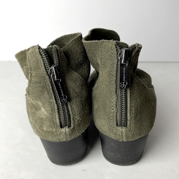 Jessica Simpson Dacia Green Suede Ankle Boots 7 - Picture 4 of 7